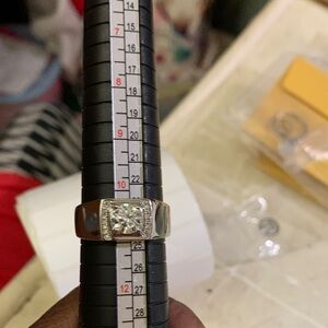 Elegant Silver Men's Ring Size (11)